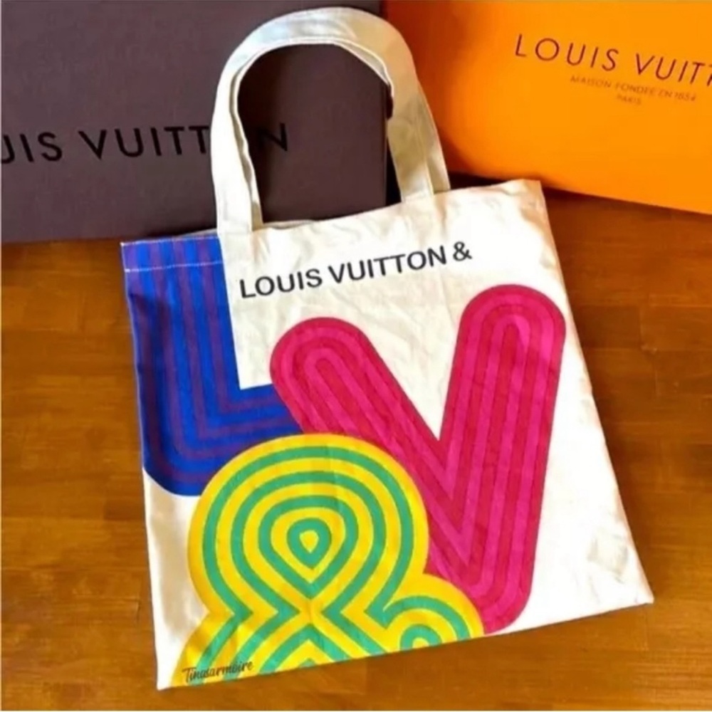 Louis Vuitton Multicolor Canvas Tote Bag NEW ☀️☀️☀️